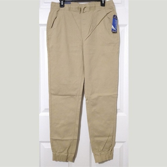 Nautica Boys School Uniform Jogger Khaki Pants Size M 32/34 - Picture 5 of 11